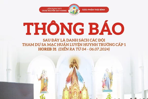 Danh sách SMS tham dự Sa Mạc huấn luyện Huynh trưởng Horeb 31