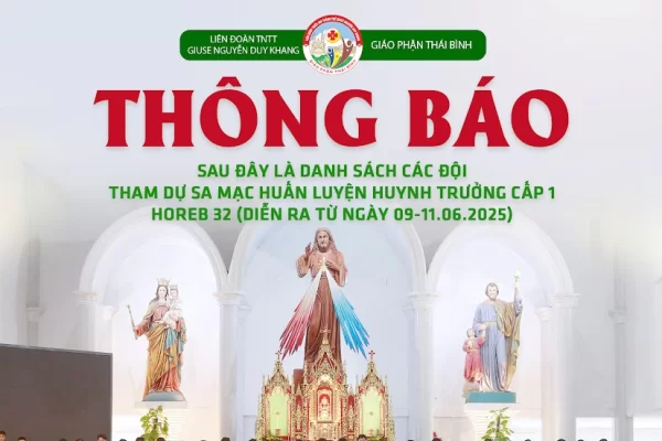 Danh sách SMS tham dự Sa Mạc huấn luyện Huynh trưởng Horeb 32