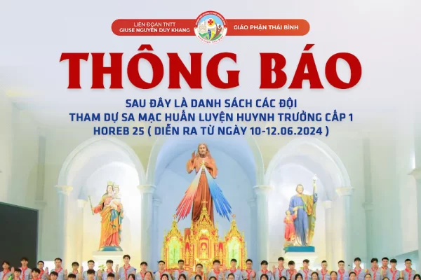 Danh sách SMS tham dự Sa Mạc huấn luyện Huynh trưởng Horeb 25