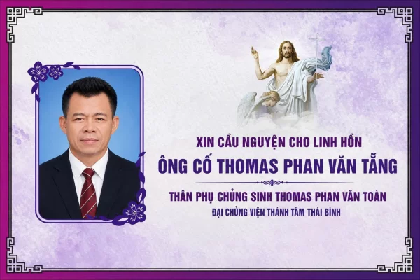 Cáo phó: Ông Cố Thomas Phan Văn Tẵng