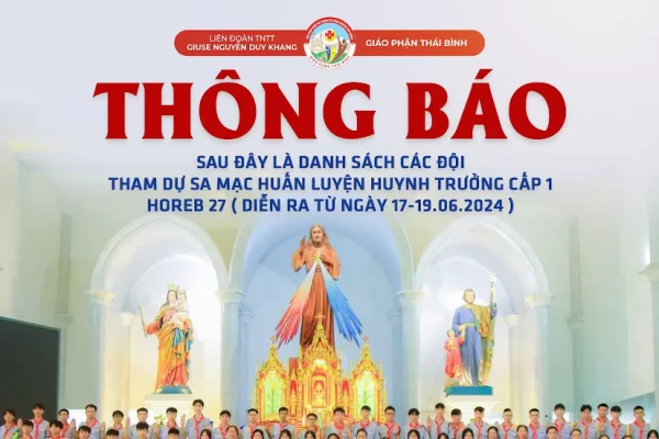 Danh sách SMS tham dự Sa Mạc huấn luyện Huynh trưởng Horeb 27