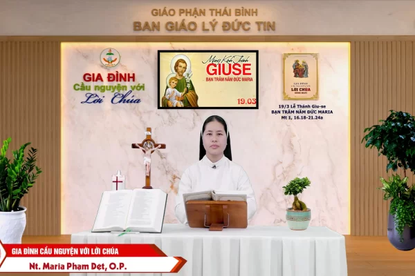 Lễ kính Thánh Giuse Bạn Trăm Năm Đức Maria I Gia đình cầu nguyện với Lời Chúa I Giáo phận Thái Bình