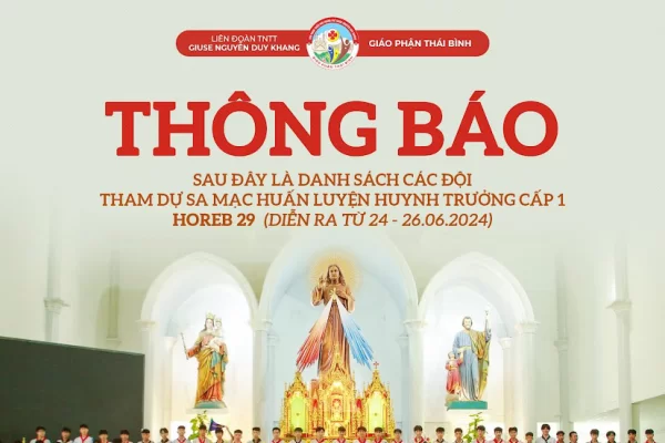 Danh sách SMS tham dự Sa Mạc huấn luyện Huynh trưởng Horeb 29