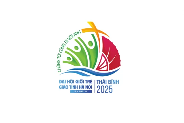 Logo chính thức ĐHGT Giáo Tỉnh Hà Nội lần thứ XXI năm 2025 tại Giáo Phận Thái Bình