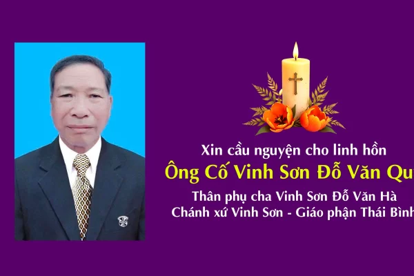 Cáo phó: Ông Cố Vinh Sơn Đỗ Văn Quý
