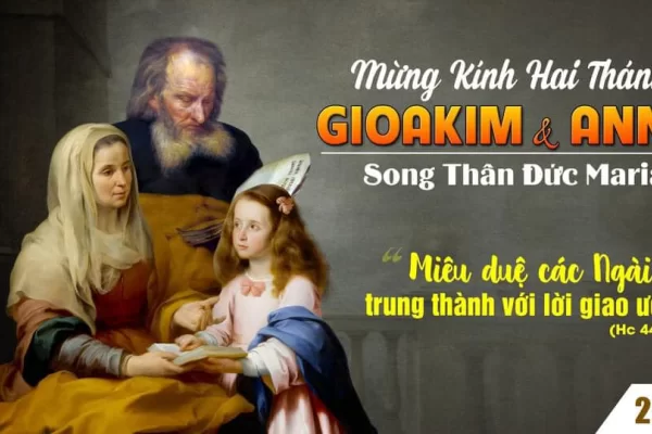 Ngày 26/07: Thánh Gioakim và Thánh Anna, song thân Đức Maria