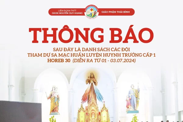 Danh sách SMS tham dự Sa Mạc huấn luyện Huynh trưởng Horeb 30