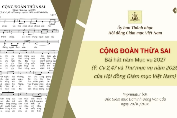 Ủy ban Thánh nhạc: Bài hát chủ đề năm Mục vụ 2027 - Cộng đoàn thừa sai